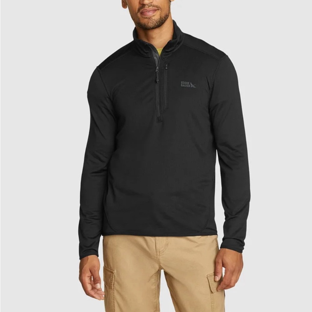 NWT Eddie Bauer Men's Activator Grid Fleece 1/2-Zip Pullover